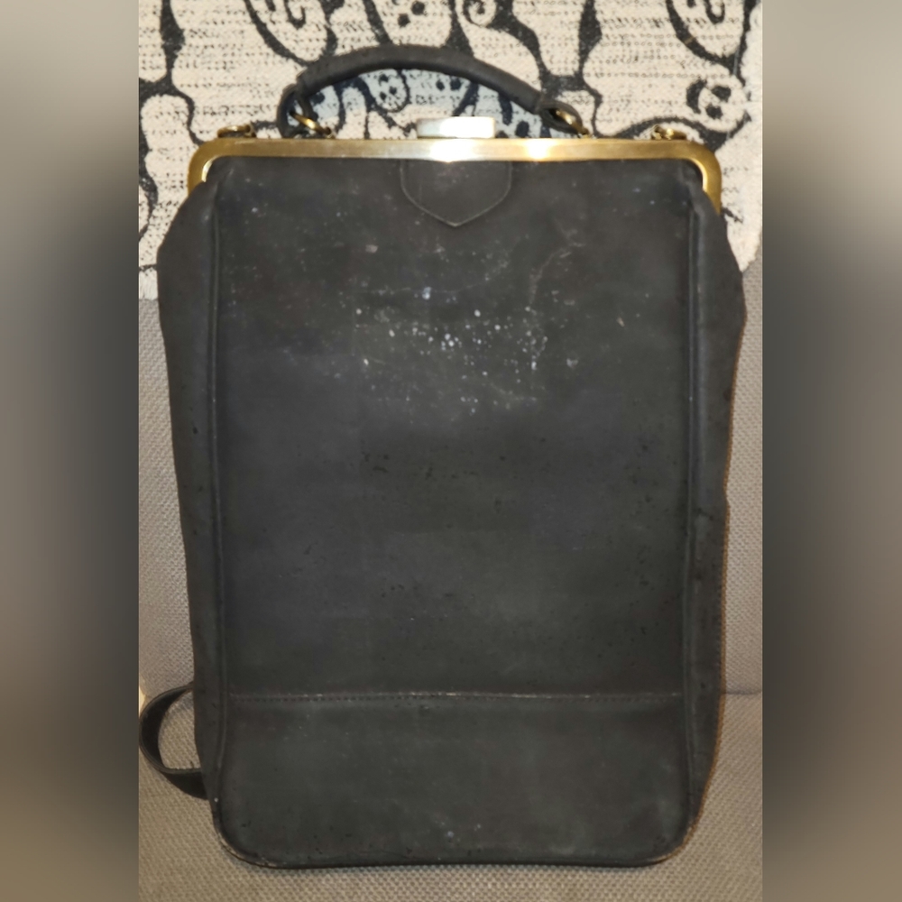 Bobobark Convertible Backpack Purse, Color: Black. Used